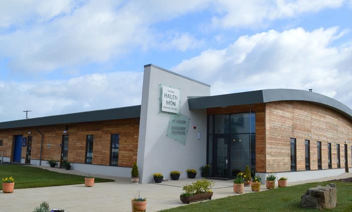 The Halen Môn saltcote and shop, where you arrive for our tours